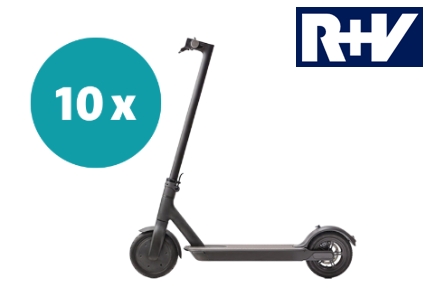 Logo R+V Xiaomi E-Scooter 2026 - Gewinnspiel