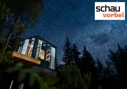 Logo schauvorbei Wohlfühlurlaub in einem SkyView Chalet 2026 - Gewinnspiel