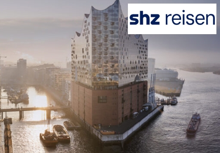 Logo SHZ Reisen Kurztrip Westin Hamburg 10.2026 - Gewinnspiel