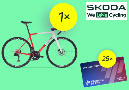 Logo Skoda We Love Cycling 2026 - Gewinnspiel