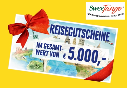 Logo Sweetango Apple Reisegutscheine 2026 - Gewinnspiel