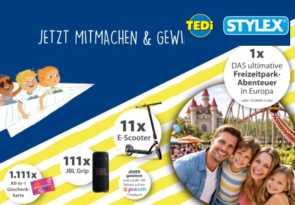 Logo Tedi Stylex 2026 - Gewinnspiel