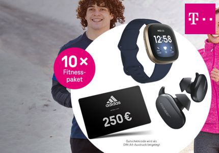 Telekom - 10 Fitnesspakete Gewinnspiel