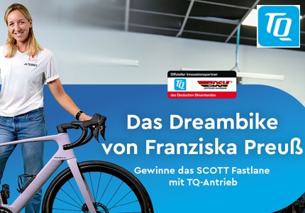 Logo TQ-Systems Scott E-Roadbike 2025 - Gewinnspiel