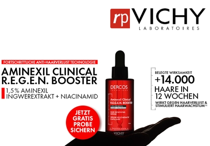 Logo Vichy Dercos Aminexil Clinical Regen Booster Serum 2026 - Gewinnspiel