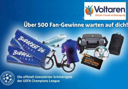 Logo Voltaren Mega-Fan-Gewinnspiel 2026 - Gewinnspiel