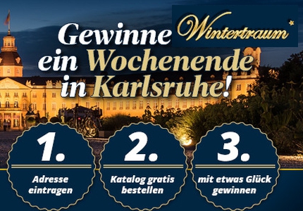 Logo Wintertraum Kurzreise nach Karlsruhe 2025 - Gewinnspiel