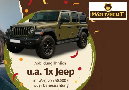 Logo Wolfsblut Jeep 2026 - Gewinnspiel
