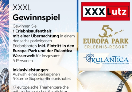 Logo XXXL Europa-Park 2025 - Gewinnspiel