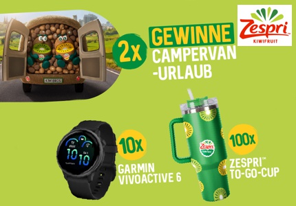Logo Zespri Campervan-Urlaub 2026 - Gewinnspiel