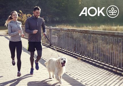 Logo AOK Laufsocken 2026 - Gratisprobe