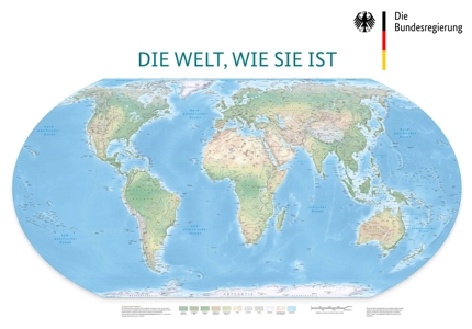 Logo BMZ Weltkarte mit korrekten Größenverhältnissen 2026 - Gratisprobe