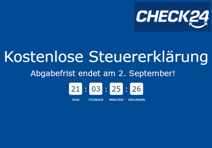 Check24 Steuererklärung 2024 - Gratisprobe