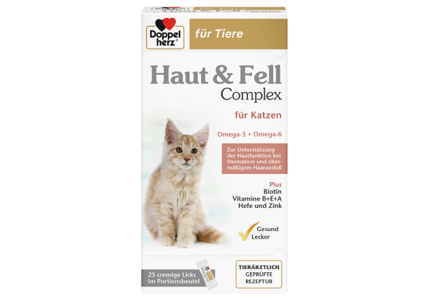 Doppelherz Haut & Fell Complex für Katzen - Gratisprobe