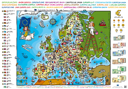 EU Europakarte Kinder - Gratisprobe