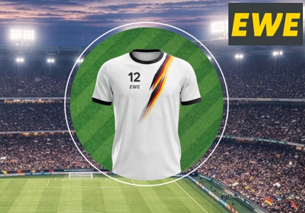 Logo EWE Fanshirt zur WM 2026 - Gewinnspiel