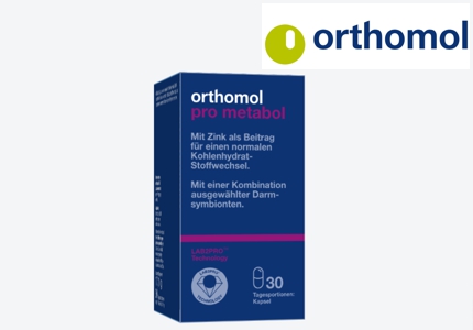 Logo Orthomol Pro metabol - Gratisprobe