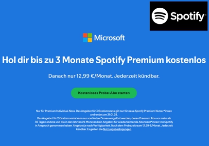Logo Spotify Premium Microsoft 2026 - Gratisprobe
